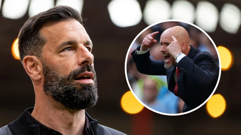 Trợ lý đồng hương Hà Lan Van Nistelrooy mang lại cho Erik ten Hag nhiều giải pháp tấn công mới của Man United. Ảnh: GETTY. hlv-ten-hag-da-san-sang-cho-ngoi-vo-dich-cua-man-united (4).jpg