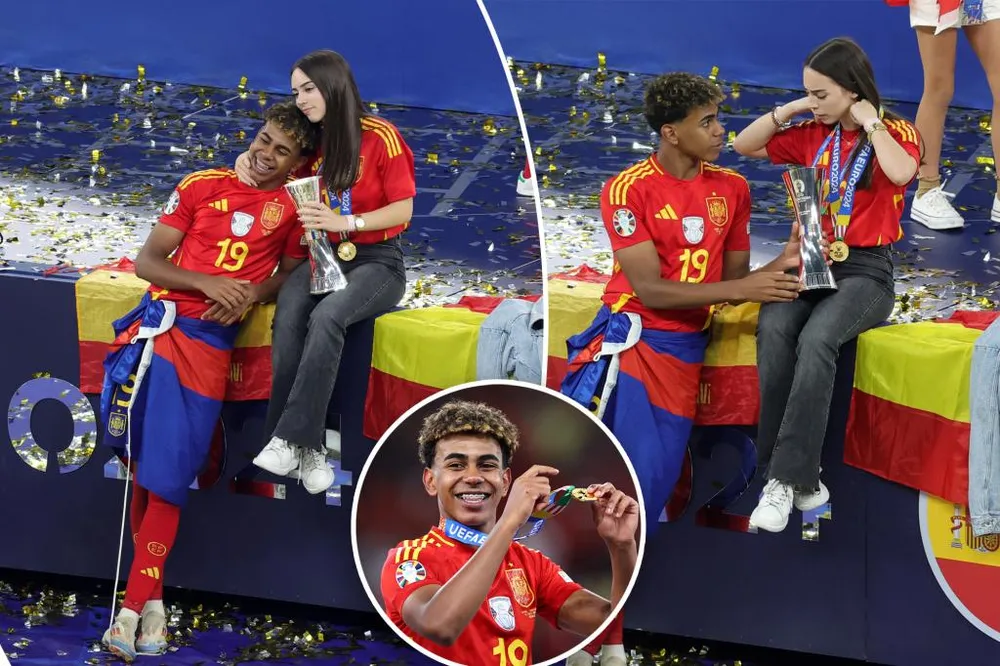 Ngôi sao Barca và Alex Padilla khắng khít bên nhau sau trận chung kết Euro 2024 nhưng hiện tại Yamal hủy theo dõi bạn gái. Ảnh: GETTY. Yamal hủy theo dõi bạn gái