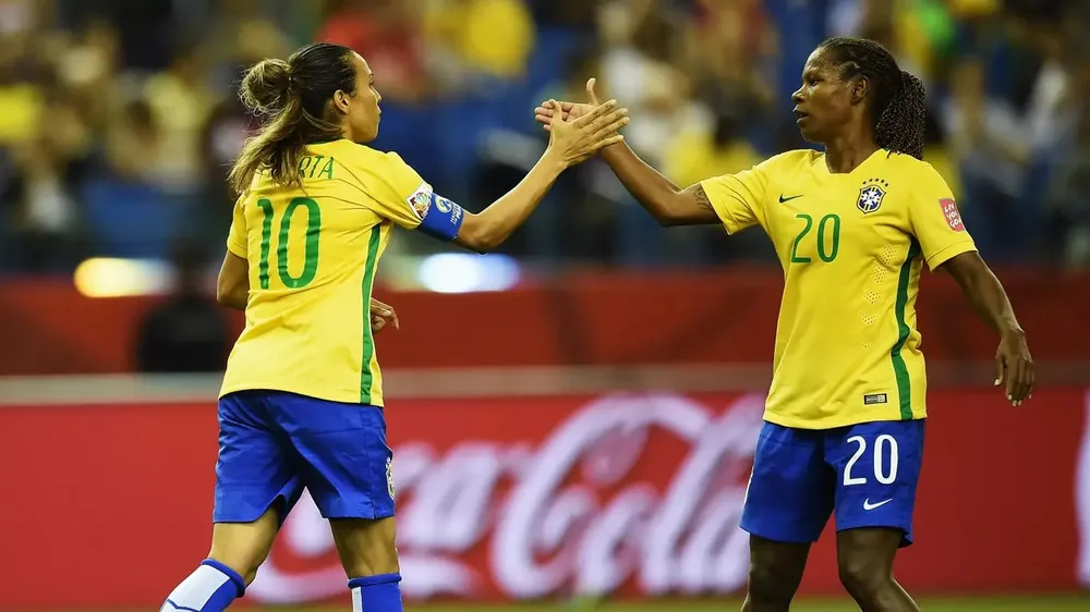 Đội trưởng Marta trở lại sau án treo giò nhưng tuyển nữ Brazil thực sự rất khó chống chọi các nhà vô địch thế giới. Ảnh: GETTY. khong-the-ngan-can-my-va-tay-ban-nha (6).jpg