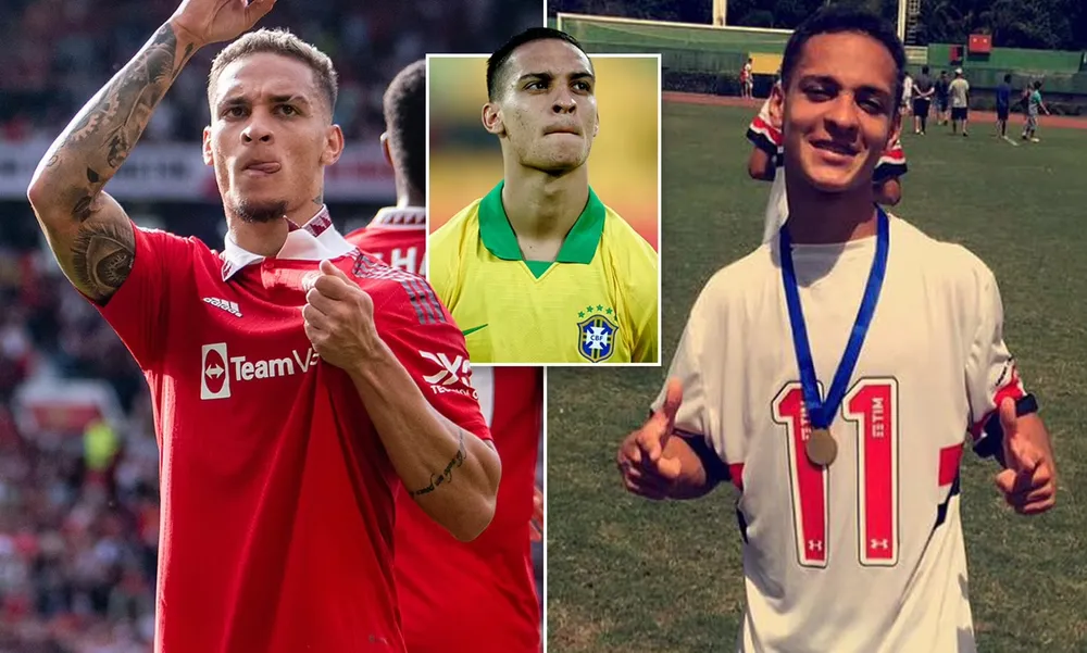 Chàng trai nghèo từ khu ổ chuột đến Man United và tuyển quốc gia Brazil. Ảnh: GETTY. ngoi-sao-antony-tuoi-tho-du-doi-tu-khu-o-chuot-den-manchetsr-united (3).jpg