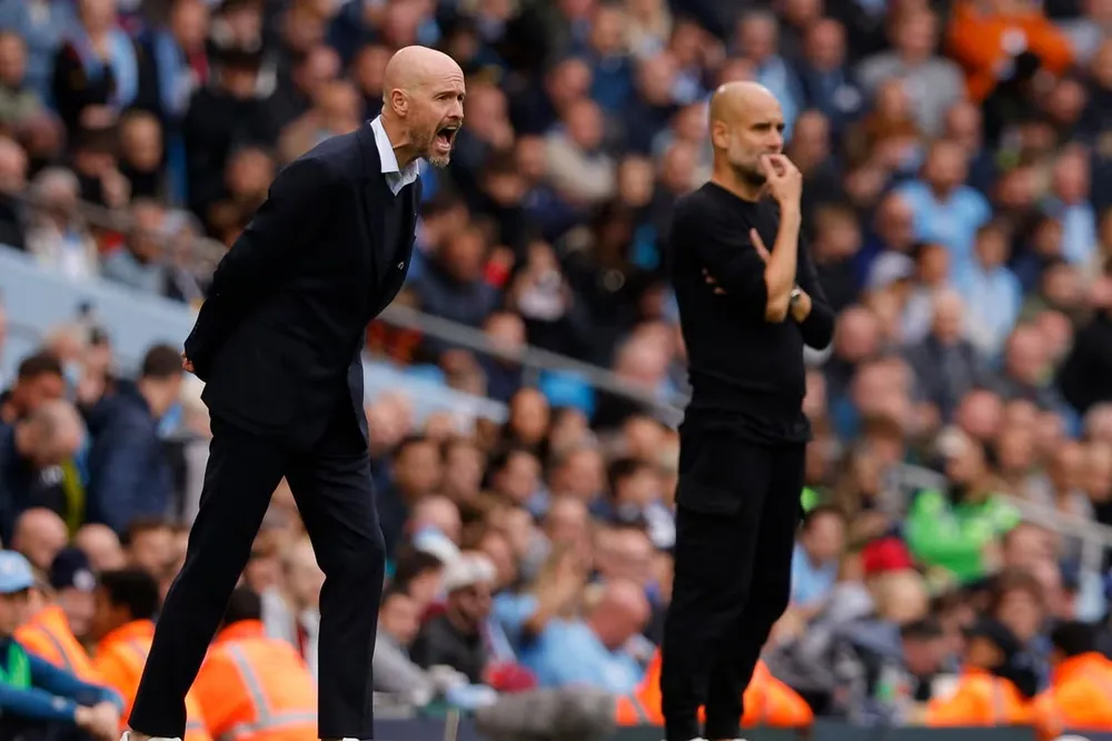 Ông thầy người Tây Ban Nha không e ngại các đối thủ lớn như Man United hay Arsenal tăng cường lực lượng mạnh mẽ cho mùa giải mới để cạnh tranh với Man City. Ảnh: GETTY. toan-tinh-cua-hlv-pep-guardiola-va-cuoc-dung-do-nay-lua-voi-man-united (3).jpg