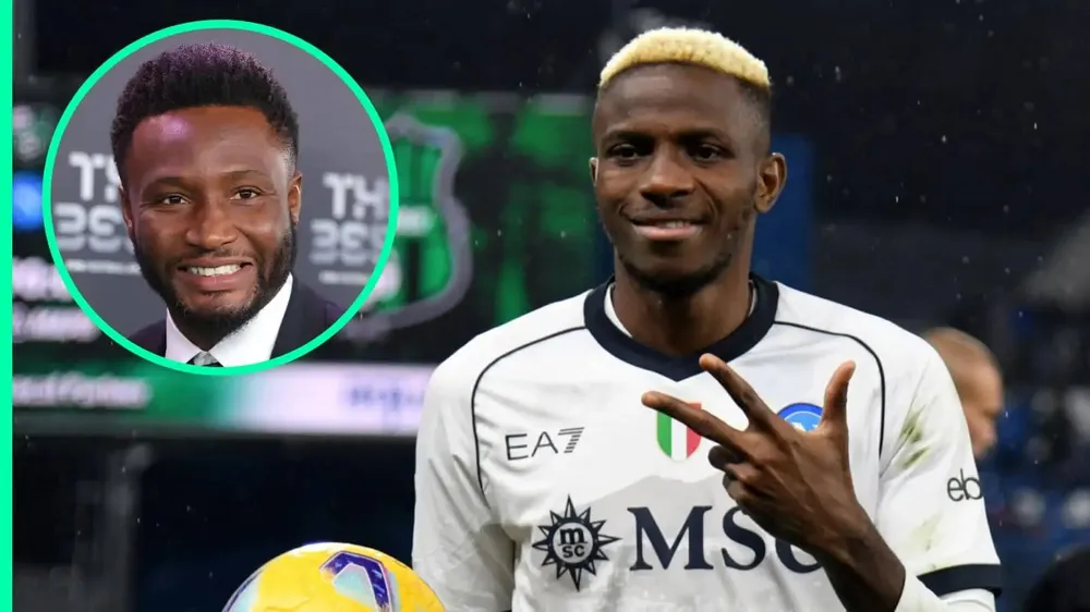 Mikel đang cùng Drogba nỗ lực thuyết phục giúp Chelsea kích hoạt bom tấn Osimhen. Ảnh: GETTY. kích hoạt bom tấn Osimhen
