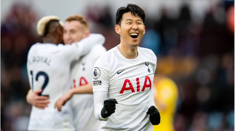 Son Heung-min rất có duyên với mành lưới của Leicester. Ảnh: GETTY. tottenham-de-thang-tan-binh-leicester-city-trong-tran-dau-muon (5).jpg