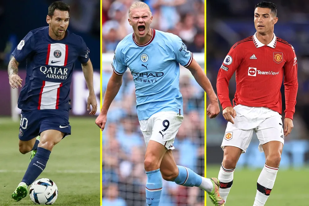 Chân sút người Na Uy có hiệu suất ghi bàn đáng nể, với chuyên gia Groves nhận xét Haaland không thua gì Messi và Ronaldo. Ảnh: GETTY. Haaland không thua gì Messi và Ronaldo