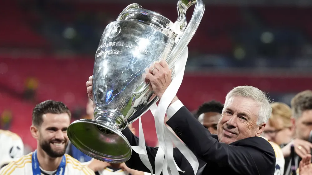 Đương kim vô địch châu Âu, HLV Ancelotti và các học trò rơi vào nhánh đấu tương đối dễ thở. Ảnh: GETTY. champions-league-dot-pha-va-nhung-cuoc-cham-tran-nay-lua (1).jpg