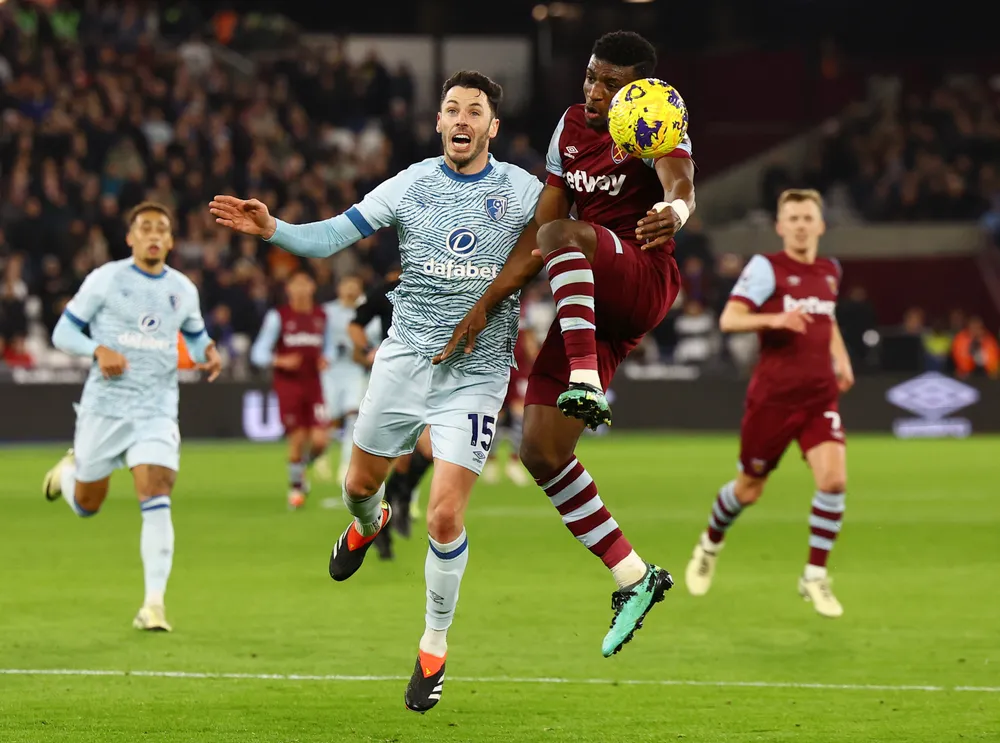 West Ham hưng phấn sau khi thắng Bournemouth ở Carabao Cup nhưng khó lòng cầm cự với nhà đương kim vô địch Man City. Ảnh: GETTY. đương kim vô địch Man City