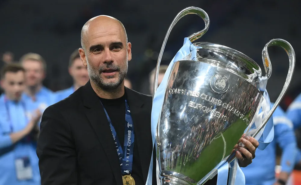 Pep đã giành rất nhiều danh hiệu cả trong nước và châu Âu với Man City. Ảnh: GETTY. HLV Pep Guardiola