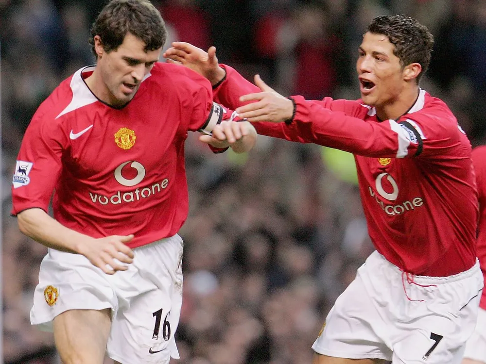 Roy Keane từng đá chung với Ronaldo và nhận xét chân sút người Bồ Đào Nha hay nhất lịch sử bóng đá. Ảnh: GETTY. siêu sao Ronaldo