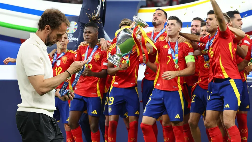 Các học trò của Southgate đã thua Tây Ban Nha 1-2 trong trận chung kết Euro 2024. Ảnh: GETTY. đội tuyển Anh