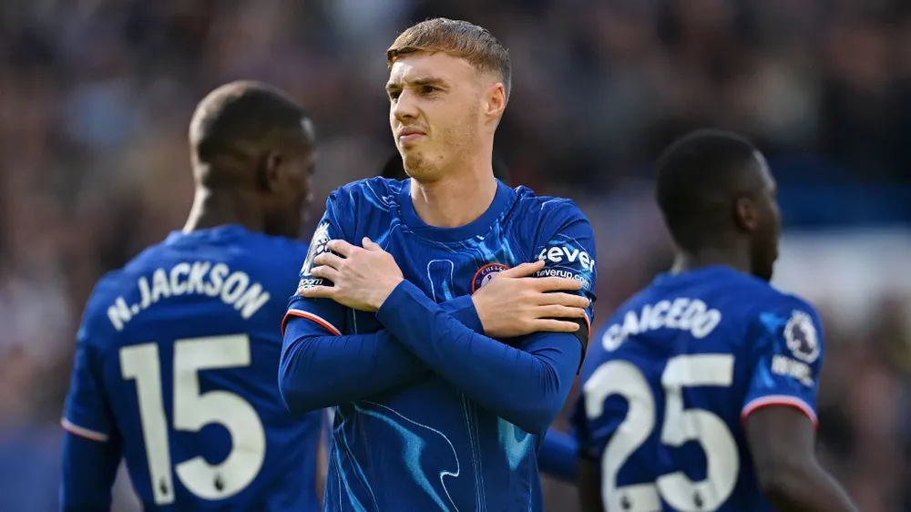 Cầu thủ 22 tuổi đã ghi sáu bàn cho Chelsea từ đầu mùa này. Ảnh: GETTY. ngoi-sao-tre-palmer-tuc-gian-du-pha-ky-luc-premier-league (1).jpg