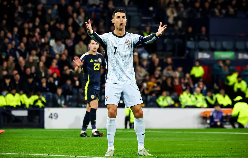 Đội trưởng Ronaldo gây thất vọng trong trận hòa không bàn thắng của Bồ Đào Nha. Ảnh: GETTY. Bồ Đào Nha