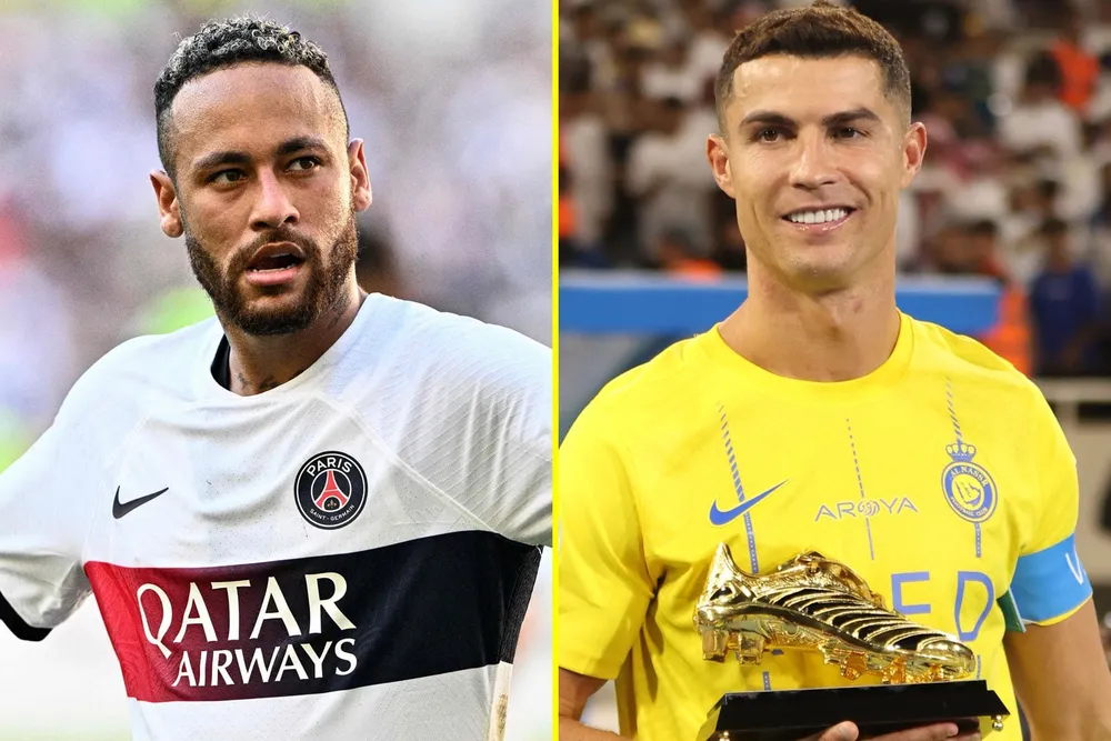 Ronaldo và Neymar có mức lương cao nhất, nhì ở giải SPL. Ảnh: GETTY. ở Saudi Arabia
