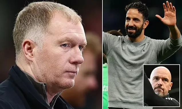 Chuyên gia bóng đá Paul Scholes đánh giá HLV Amorim sẽ thay đổi tích cực ở MU mà tiền nhiệm Ten Hag chưa thể làm. Ảnh: GETTY. HLV Ruben Amorim