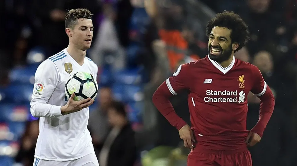 Chân sút người Ai Cập ngưỡng mộ đàn anh Ronaldo. Ảnh: GETTY. than-tuong-dien-ro-cua-tien-dao-salah (4).jpg