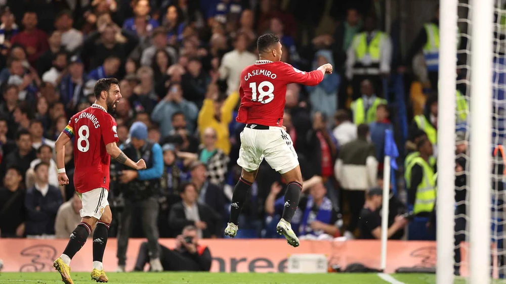 HLV Ruben Amorim gần đây trọng dụng Casemiro nhiều hơn. Ảnh: GETTY. hlv-ruben-amorim-sa-thai-3-4-cau-thu-man-united (1).jpg
