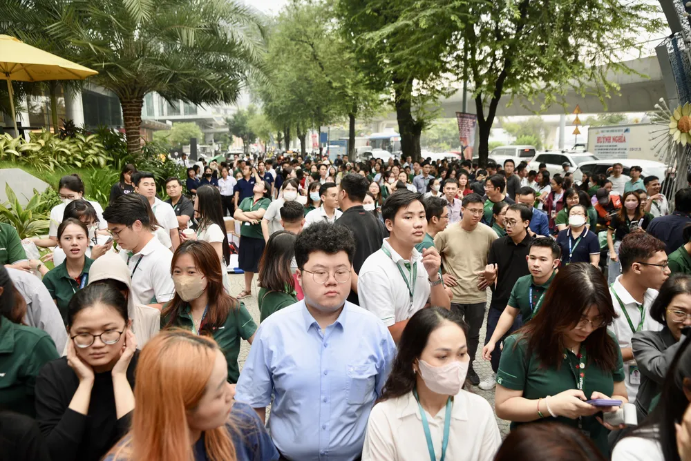 diễn tập chữa cháy, toà nhà the nexus, TPHCM