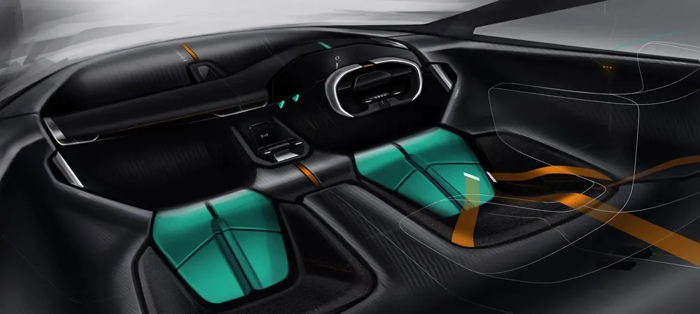 Chiếc xe nó nặng 2200 lbs, rất nhẹ nếu xét đến hiệu suất 1000 mã lực và EV ẩn dưới thân ngoài bóng bẩy đó. Ảnh: Hotcars.