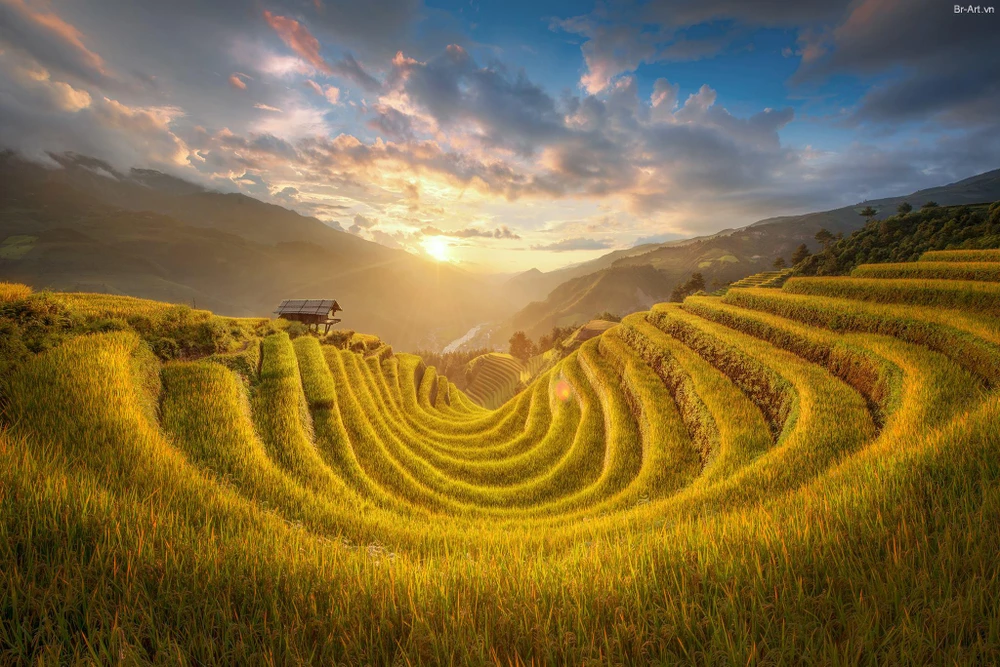 Sapa du khách có thể được chiêm ngưỡng những phong cảnh tuyệt đẹp như các ngôi nhà nhỏ nằm nép mình bên những thửa ruộng lúa hình bậc thang chín vàng óng. Ảnh: Internet. Sapa du khách có thể được chiêm ngưỡng những phong cảnh tuyệt đẹp như các ngôi nhà nhỏ nằm nép mình bên những thửa ruộng lúa hình bậc thang chín vàng óng. Ảnh: Internet.