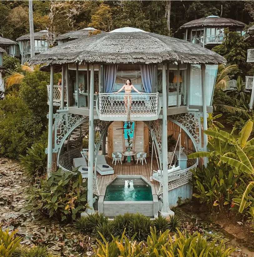 Treehouse Villas, Ko Yao được bao bọc bởi núi rừng thiên nhiên. Ảnh: Thetravel.