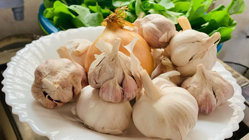 Ăn tỏi giúp chúng ta kháng viêm, hỗ trợ tiêu hóa, giảm chứng đầy hơi. Ảnh: PHƯƠNG LÊ. Ăn tỏi giúp chúng ta kháng viêm, hỗ trợ tiêu hóa, giảm chứng đầy hơi. Ảnh: PHƯƠNG LÊ.