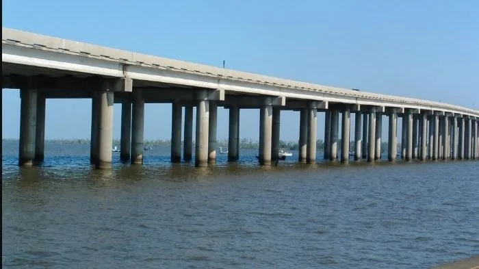 Cầu đầm lầy Manchac, Hoa Kỳ 36 km. Ảnh: Thetravel. Cầu đầm lầy Manchac, Hoa Kỳ 36 km. Ảnh: Thetravel.