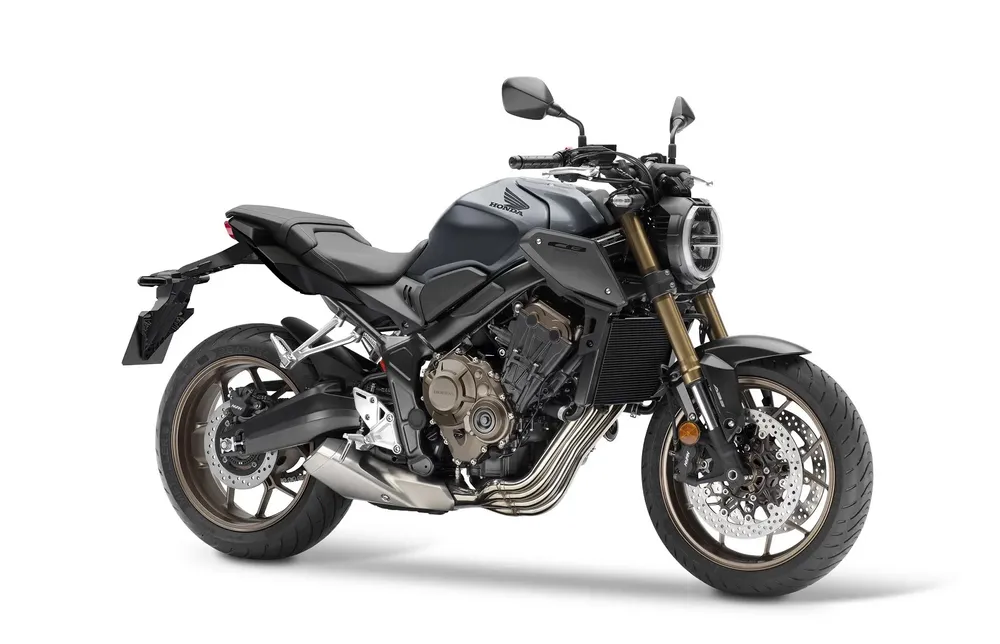 CB650R 2023 hiện đã có mặt tại các đại lý với màu sơn Matte Grey Metallic với giá 9.399 USD. Ảnh: Hotcars. CB650R 2023 hiện đã có mặt tại các đại lý với màu sơn Matte Grey Metallic với giá 9.399 USD. Ảnh: Hotcars.