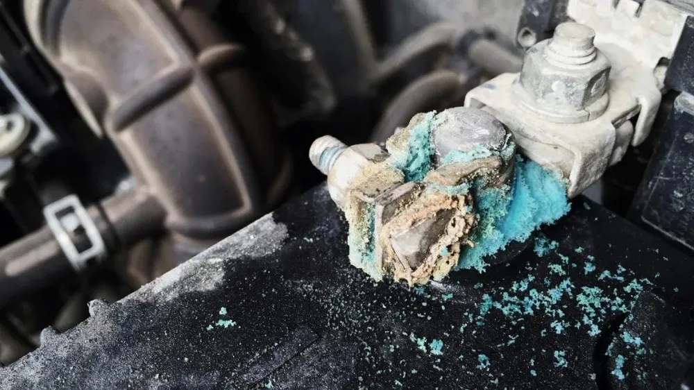 Loại bỏ vết ăn mòn trên các cực ắc quy ô tô. Ảnh: Motorbiscuit. Loại bỏ vết ăn mòn trên các cực ắc quy ô tô. Ảnh: Motorbiscuit.