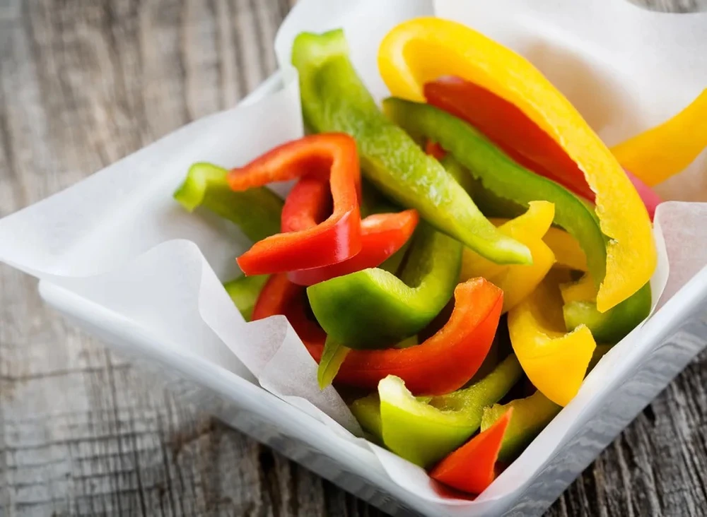 Ớt chuông chứa ít calo. Ảnh: Shutterstock.