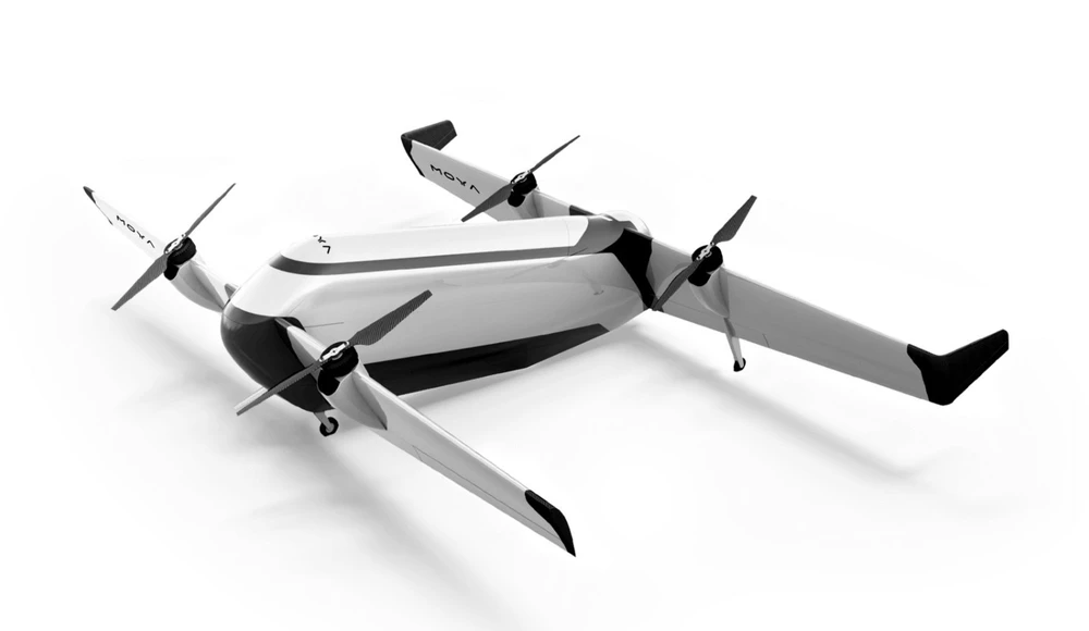 Máy bay eVTOL điện chở hàng tự động đầu tiên đã cất cánh.jpg