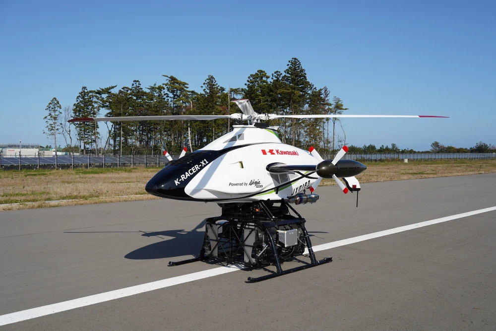 Trực thăng không người lái của Kawasaki lập kỷ lục.jpg