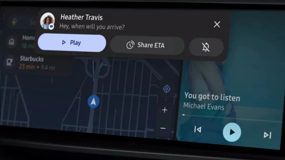 Android Auto của Google có AI để trả lời tin nhắn khi bạn đang lái xe.jpg