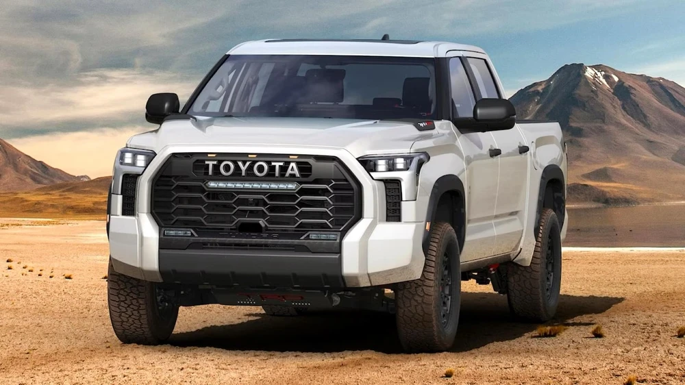 Bán tải này được trang bị hệ dẫn động cầu sau tiêu chuẩn. Ảnh: Toyota. Những chiếc xe bán tải chạy điện và hybrid sắp ra mắt vào năm 2024.jpg