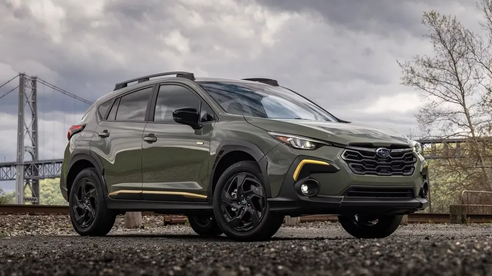Chiếc SUV Subaru Crosstrek năm 2024 là chiếc xe nhỏ gọn. Ảnh: Subaru. SUV vừa đáng tin cậy và nhanh chóng.jpg