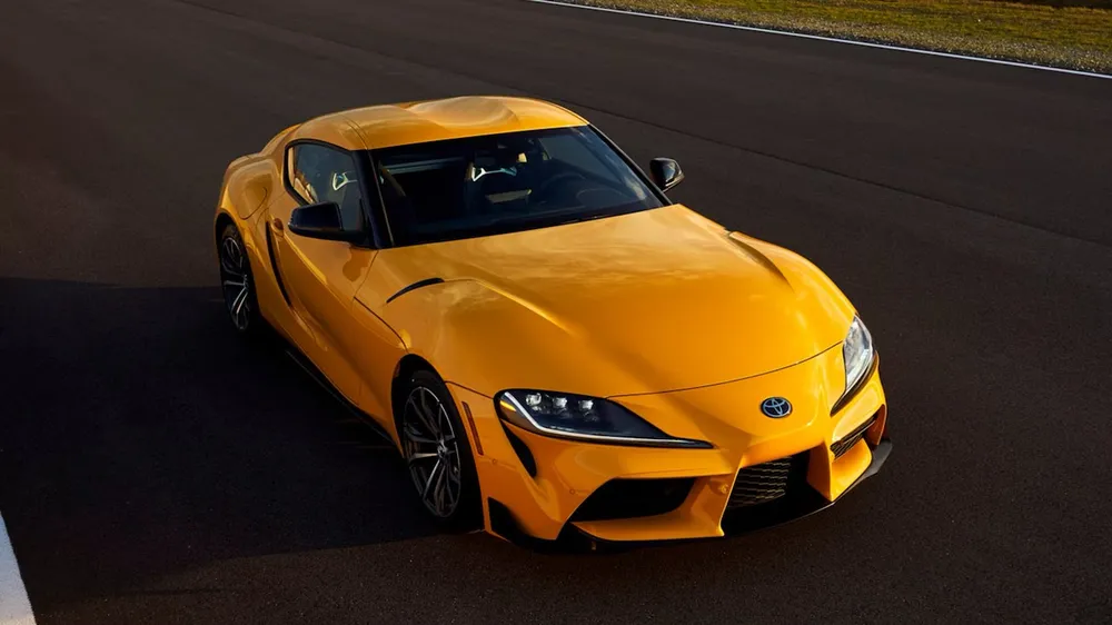 Mẫu xe Toyota GR Supra 2020 có động cơ I-6 tăng áp 3.0 lít. Ảnh: Toyota. Những mẫu xe Toyota mạnh mẽ nhất trong lịch sử thương hiệu.jpg