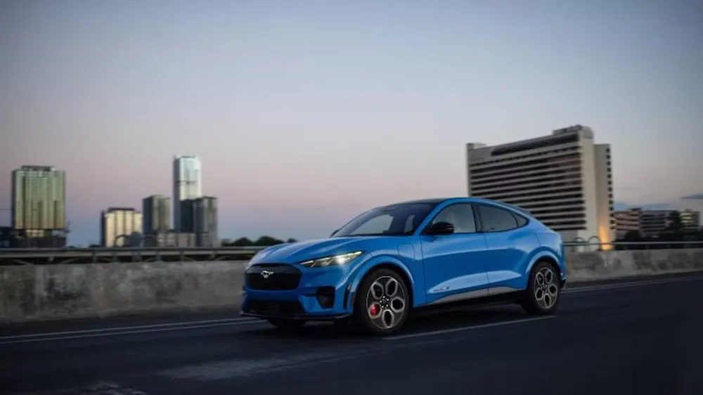 Ford Mustang Mach-E là niềm tự hào là chiếc xe điện nhanh. Ảnh: Ford. Đây là những chiếc xe điện nhanh và giá cả phải chăng.jpg