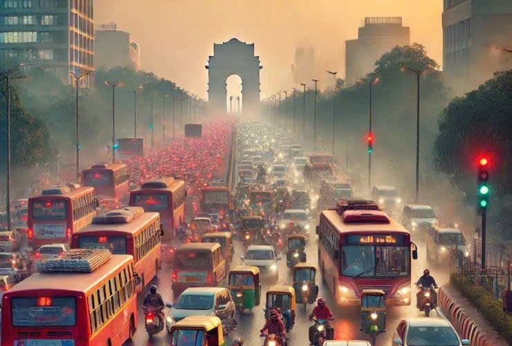 Delhi là thủ đô của Ấn Độ quyết tâm "thanh lọc" bầu không khí bằng lệnh cấm cung cấp nhiên liệu cho xe 15 năm tuổi, bắt đầu từ ngày 1 tháng 4 năm 2025. Ảnh: Cartoq. Ấn Độ cấm cung cấp nhiên liệu cho xe 15 năm tuổi.jpg