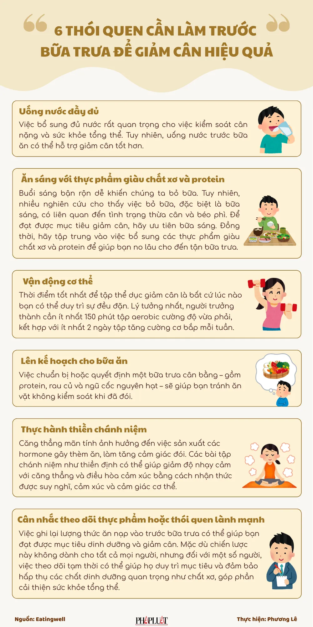6 thói quen cần làm trước bữa trưa để giảm cân hiệu quả.png