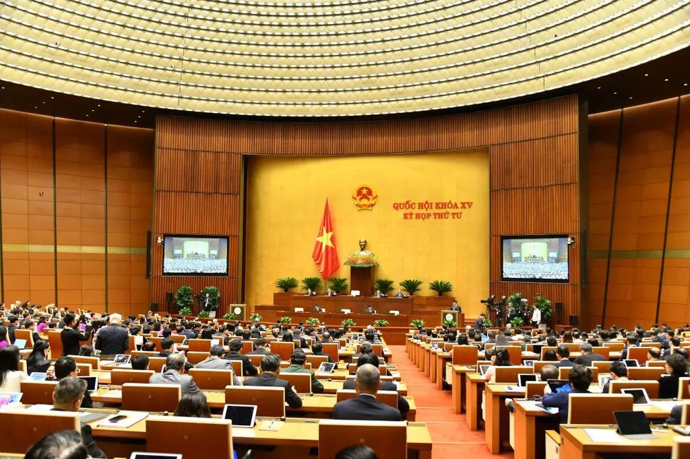 Kỳ họp thứ 4, Quốc hội khóa XV đã khai mạc sáng nay. Ảnh: TT