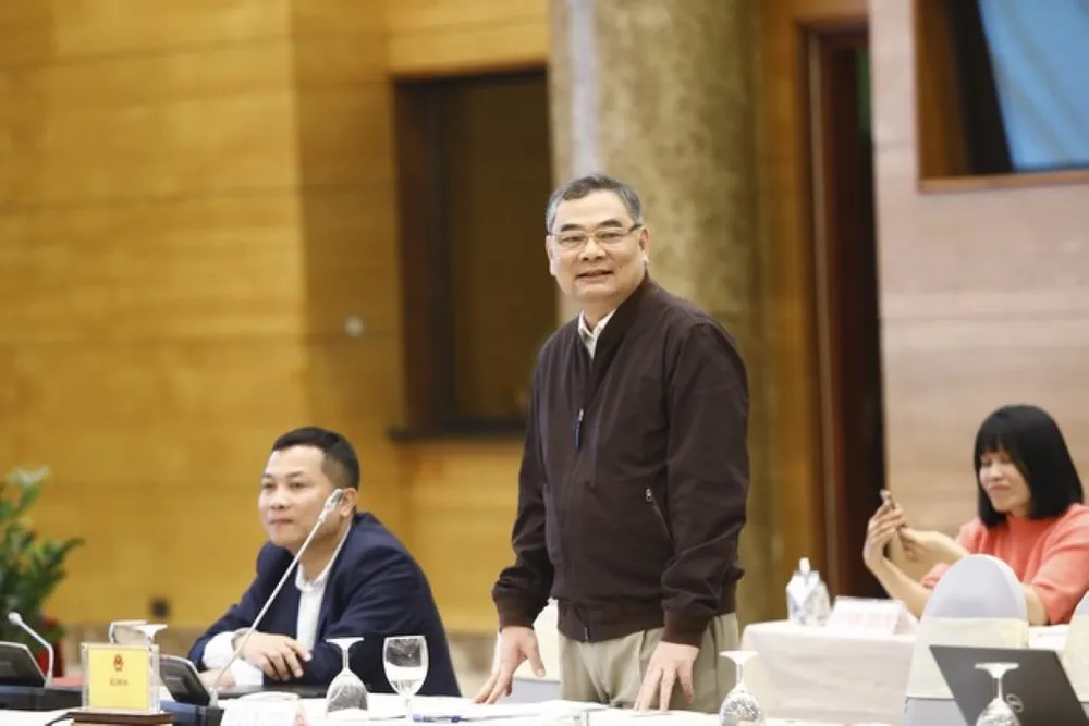 Tướng Tô Ân Xô trả lời báo chí tại họp báo chiều 2-2. Ảnh: VGP