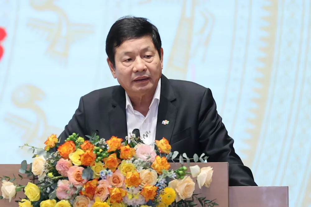 Ông Trương Gia Bình, Chủ tịch Tập đoàn FPT mong muốn Chính phủ yêu thương DN nhiều hơn nữa. Ảnh: VB truong-gia-binh.JPG