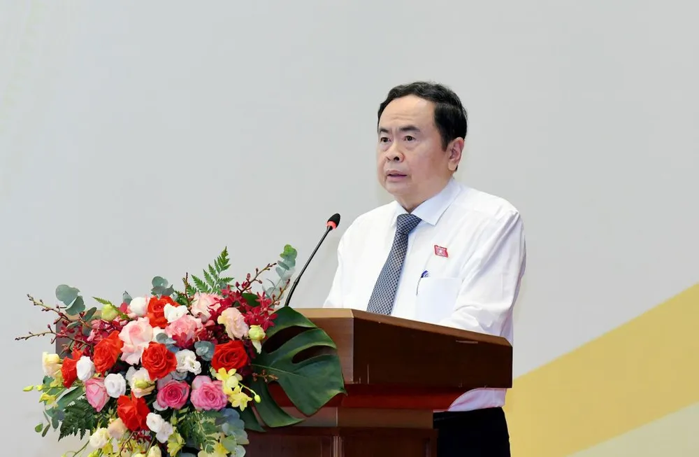 Chủ tịch Quốc hội Trần Thanh Mẫn phát biểu khai mạc. Ảnh: QH qh-tran-thanh-man.jpg