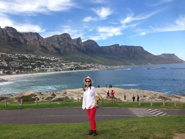 Thu Minh đi trực thăng để ngắm cảnh đẹp Nam Phi ảnh 10