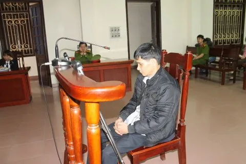 Bị cáo Hoàng Khải Điệp tại phiên tòa