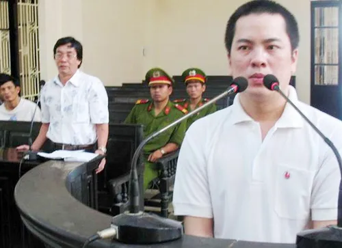 Anh Nghiệp ra tòa vào năm 2008, bị TAND thị xã Trà Vinh tuyên phạt 4 năm tù. Ảnh:Sáu Nghệ anh-Nghiep-3309-1397100443.jpg