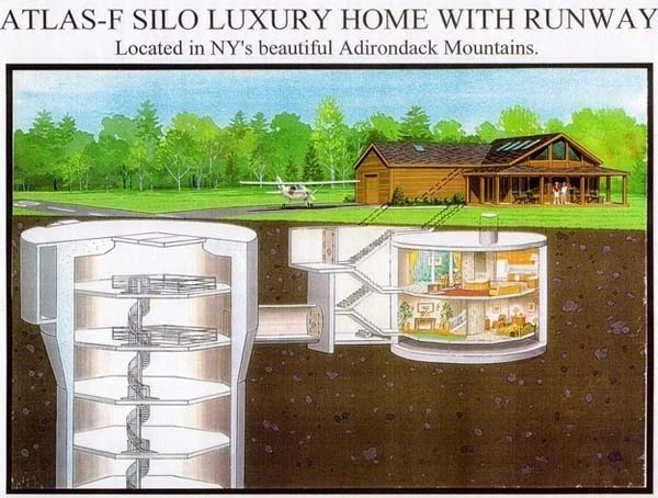 4.) The Adirondack State Park silo house