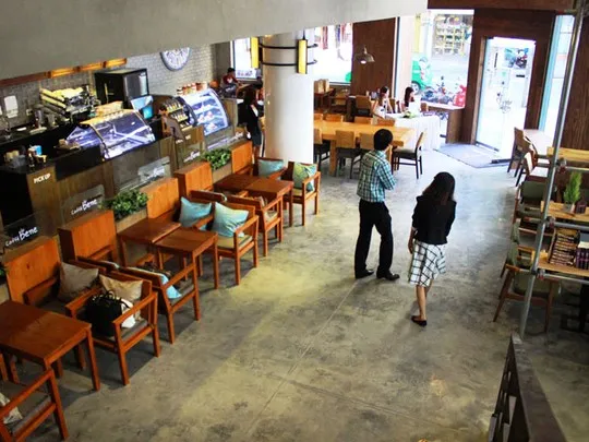 Một góc của quán Caffe Bene