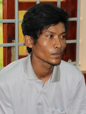 Đối tượng Tài tại cơ quan công an