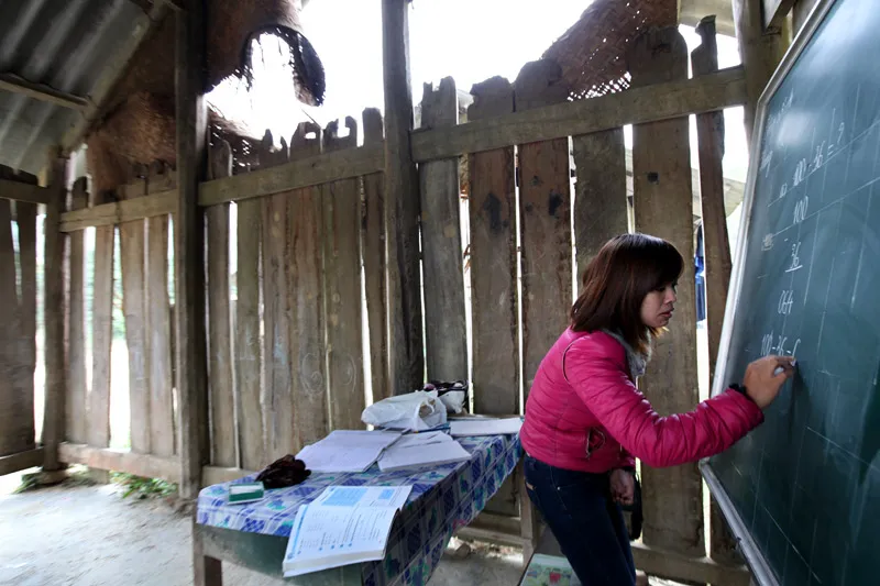 Trường học, học sinh, xiêu vẹo, gió rét