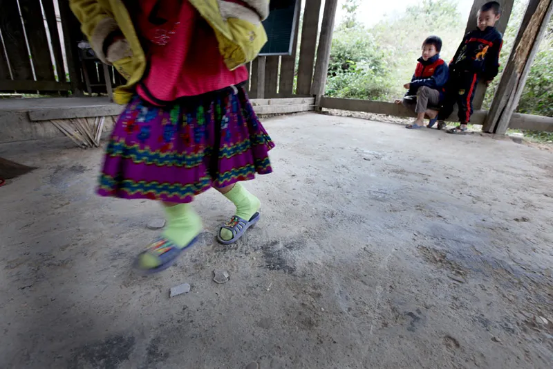 Trường học, học sinh, xiêu vẹo, gió rét