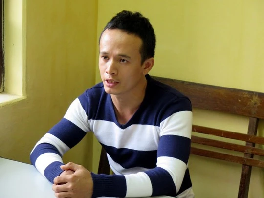Lê Đại Nghĩa khi mới bị bắt tại cơ quan công an - Ảnh: Trọng Đức Lê Đại Nghĩa khi mới bị bắt tại cơ quan công an - Ảnh: Trọng Đức